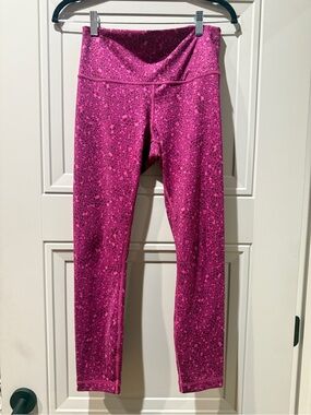 Lululemon Align Fuchsia Pink Patterned High-Rise Leggings, Size 8